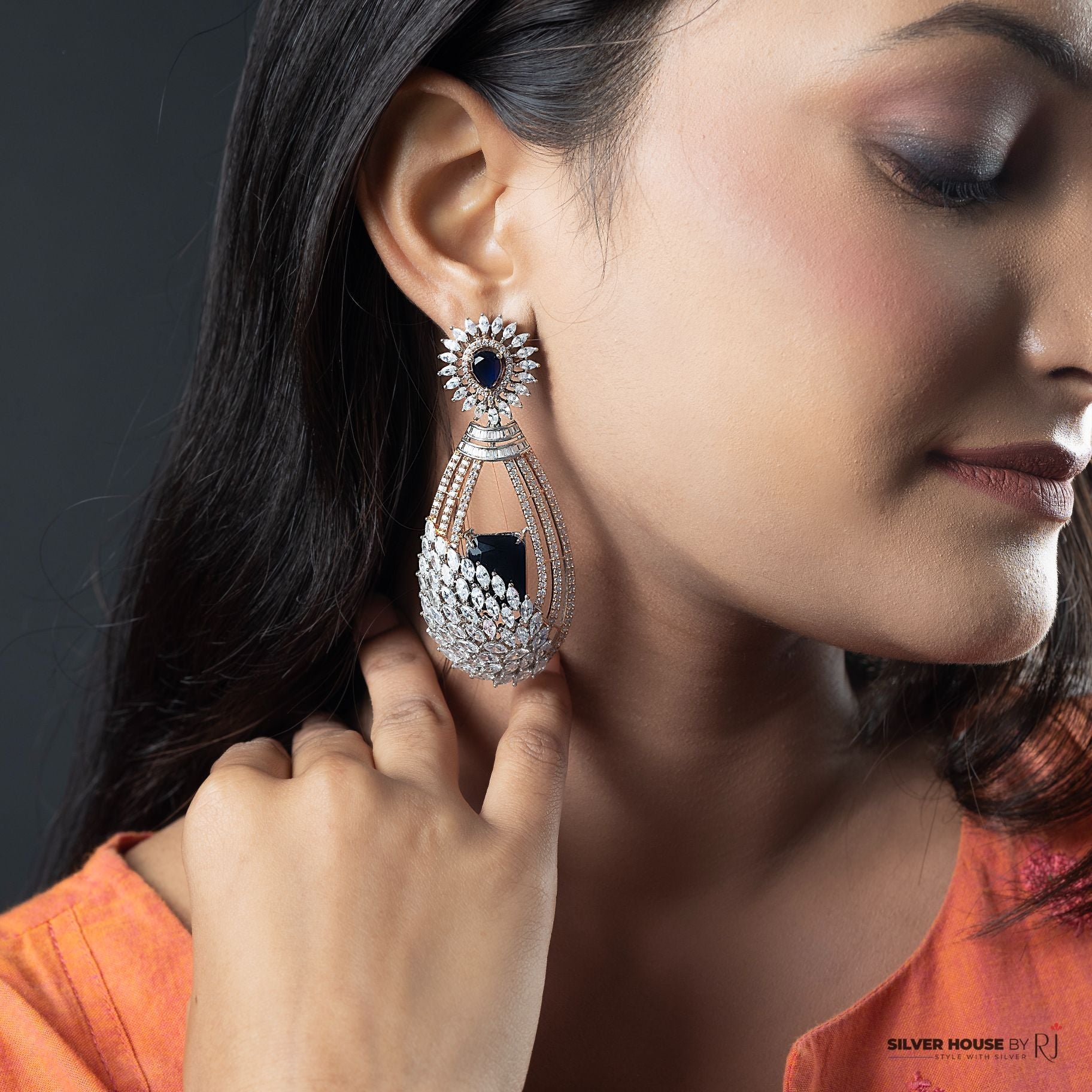 Exquisite Stone Studded Earring silverhousebyrj