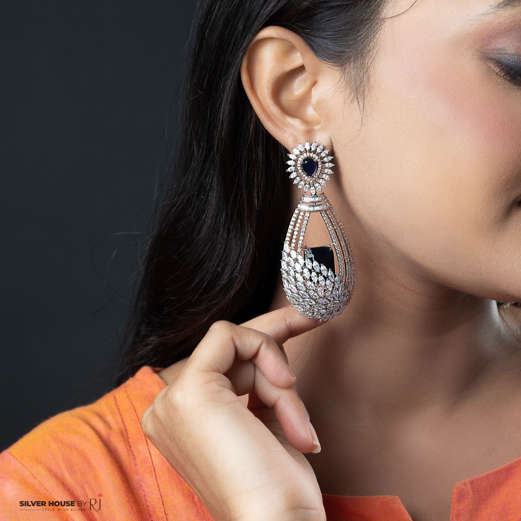 Exquisite Stone Studded Earring silverhousebyrj