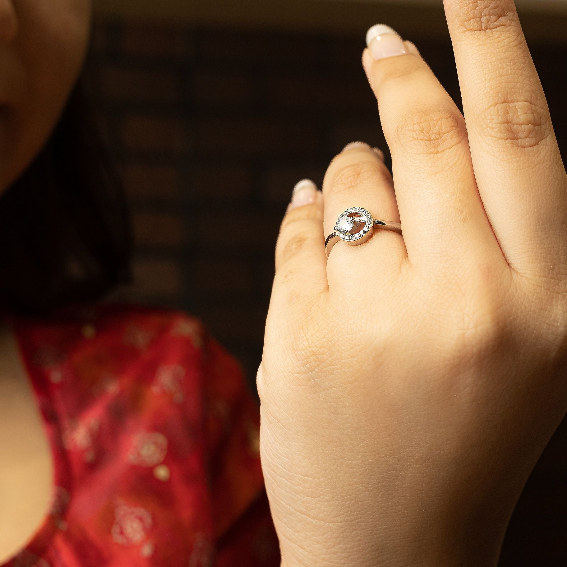 Exquisite Stone Studded ring silverhousebyrj