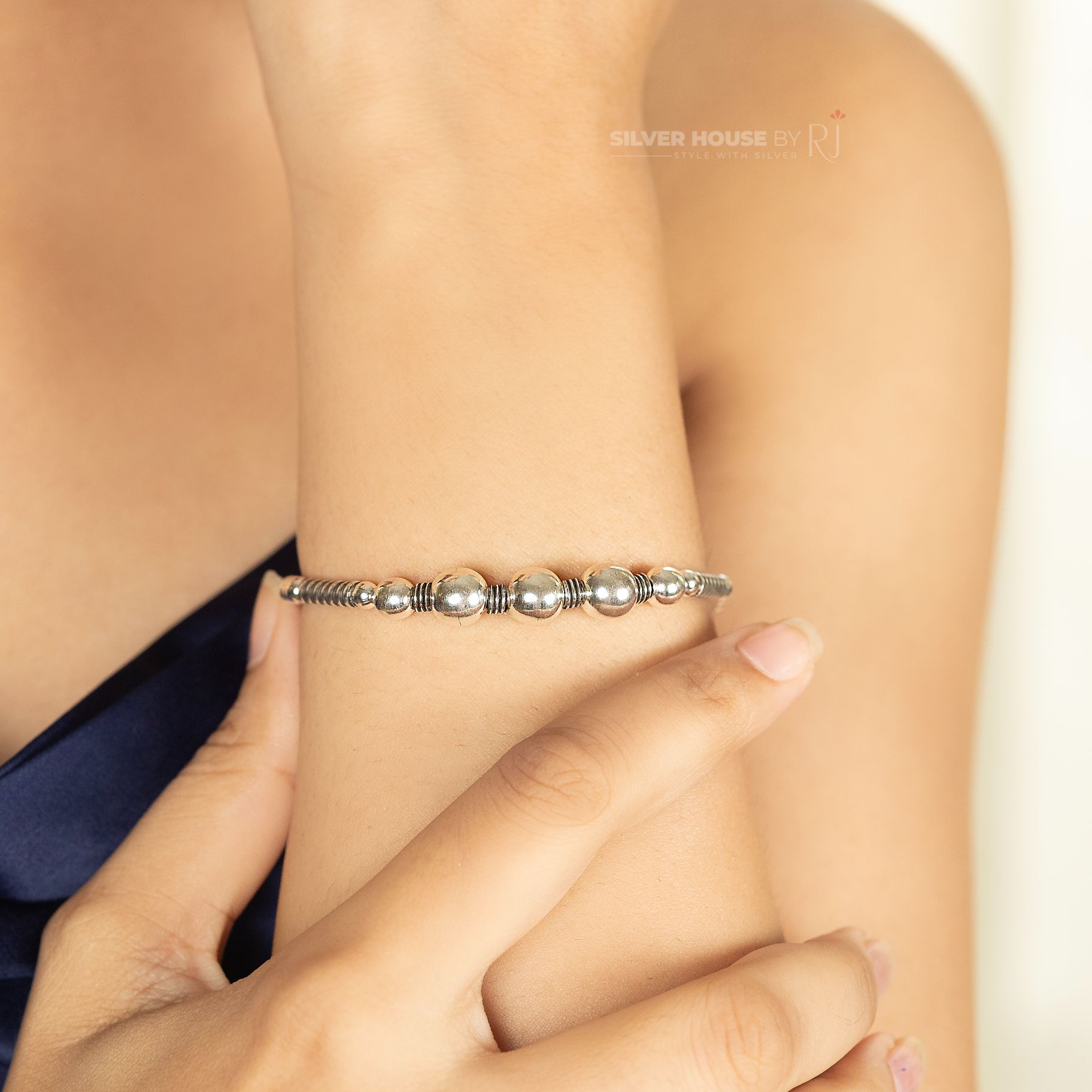 Graceful Silver Balls Italian Bracelet silverhousebyrj