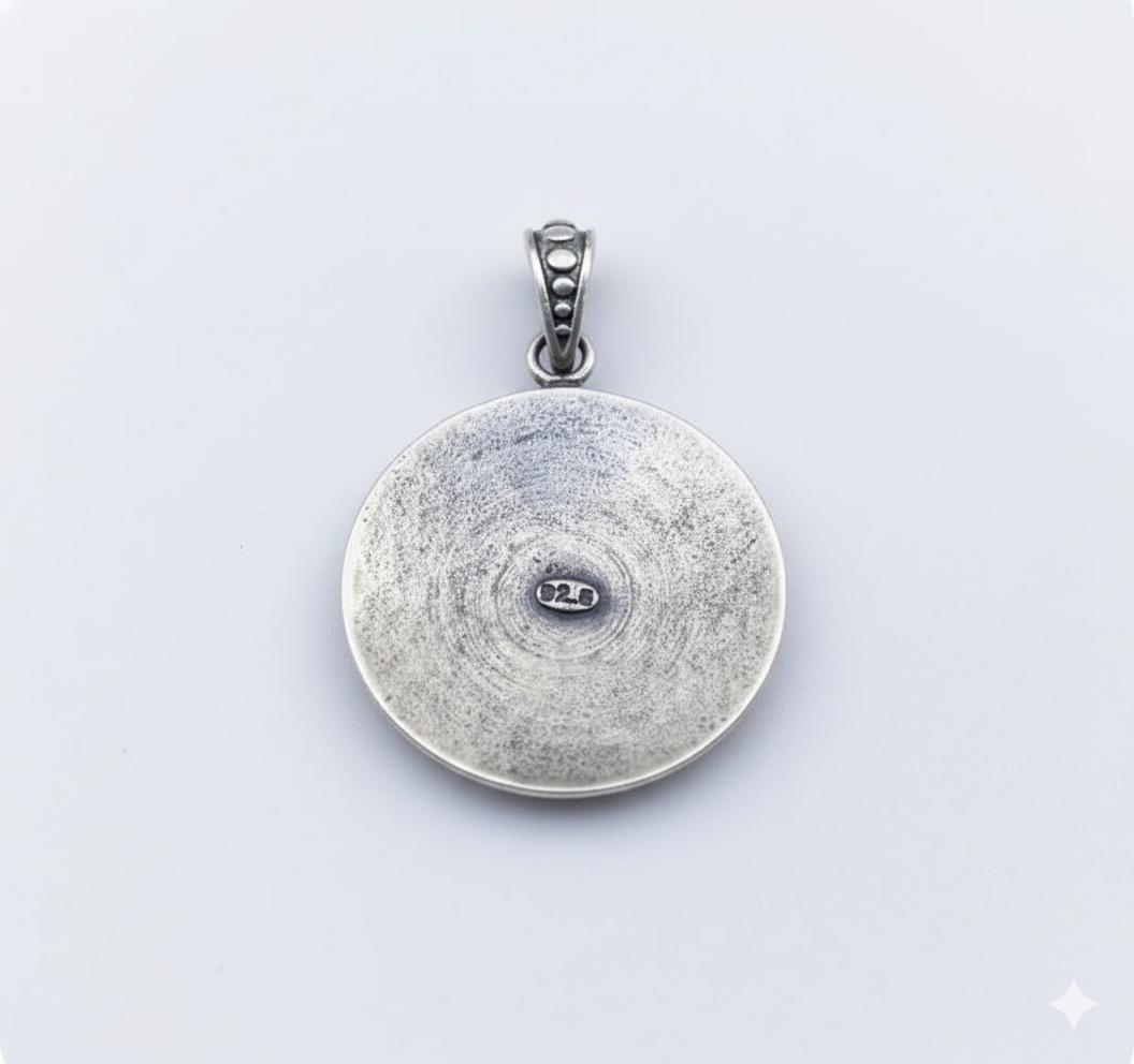 Om Silver Pendant