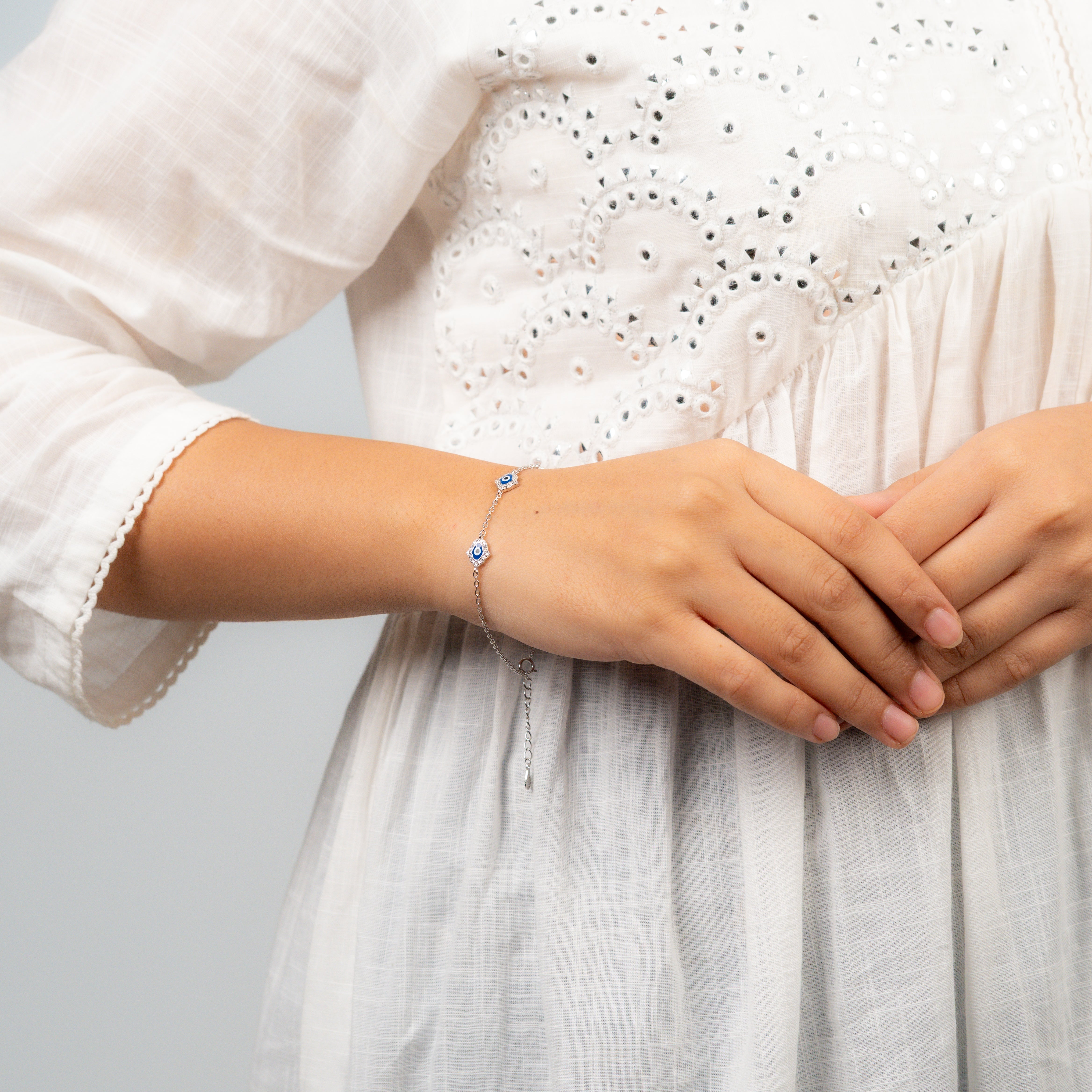 Sleek Evil-Eye Bracelet