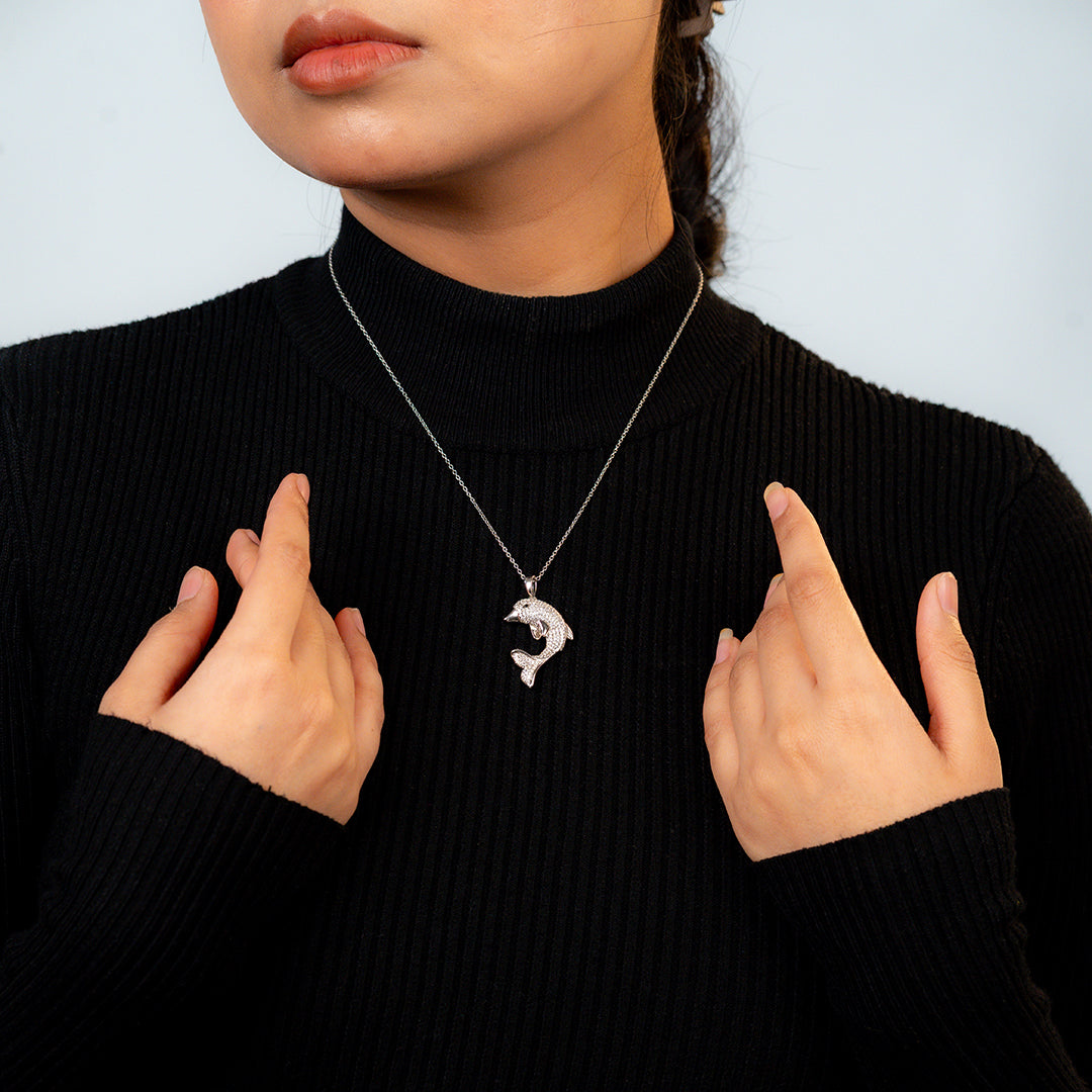 Sea Whisper Dolphin Necklace