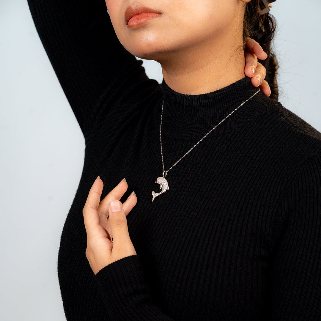 Sea Whisper Dolphin Necklace