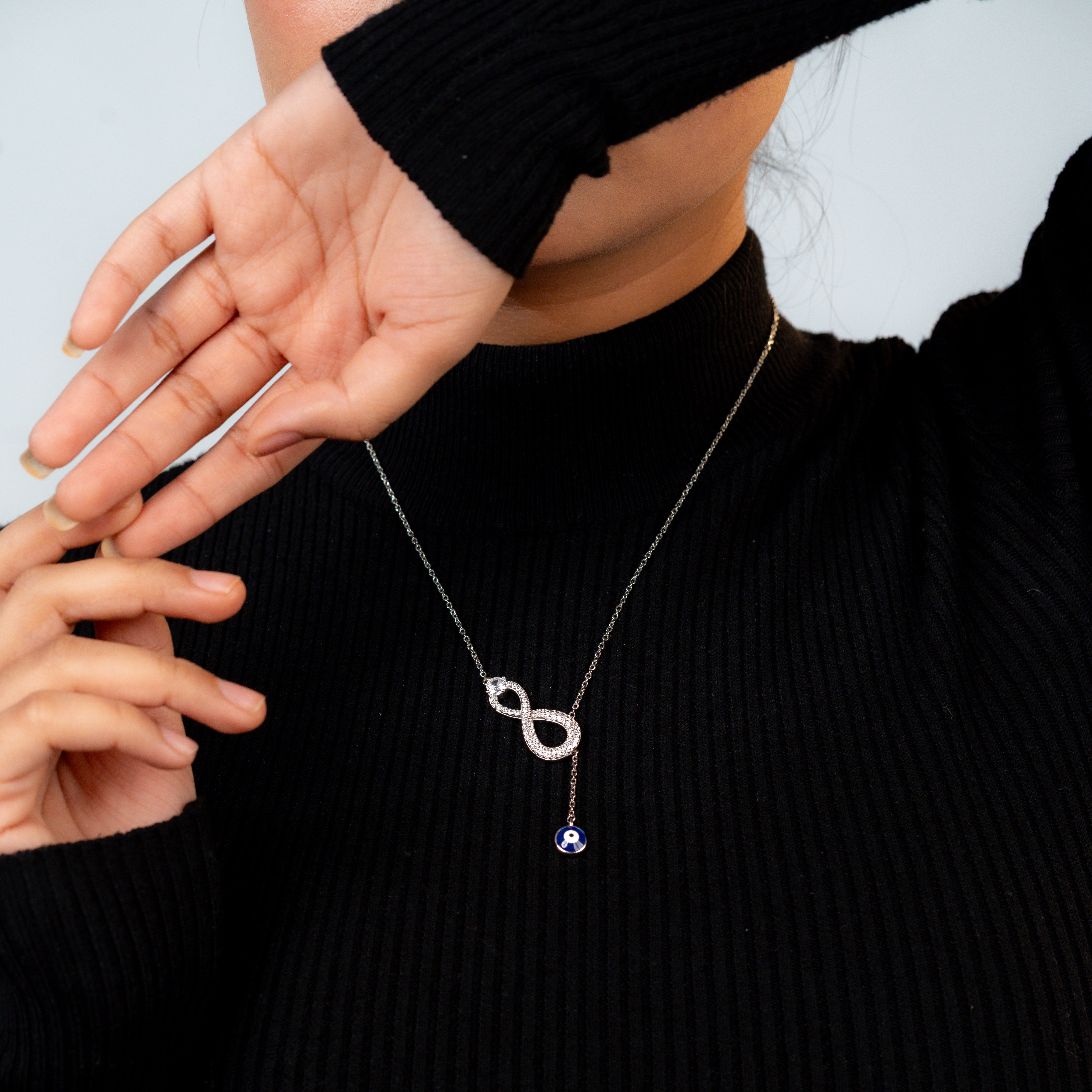 Infinity Evil Eye Necklace