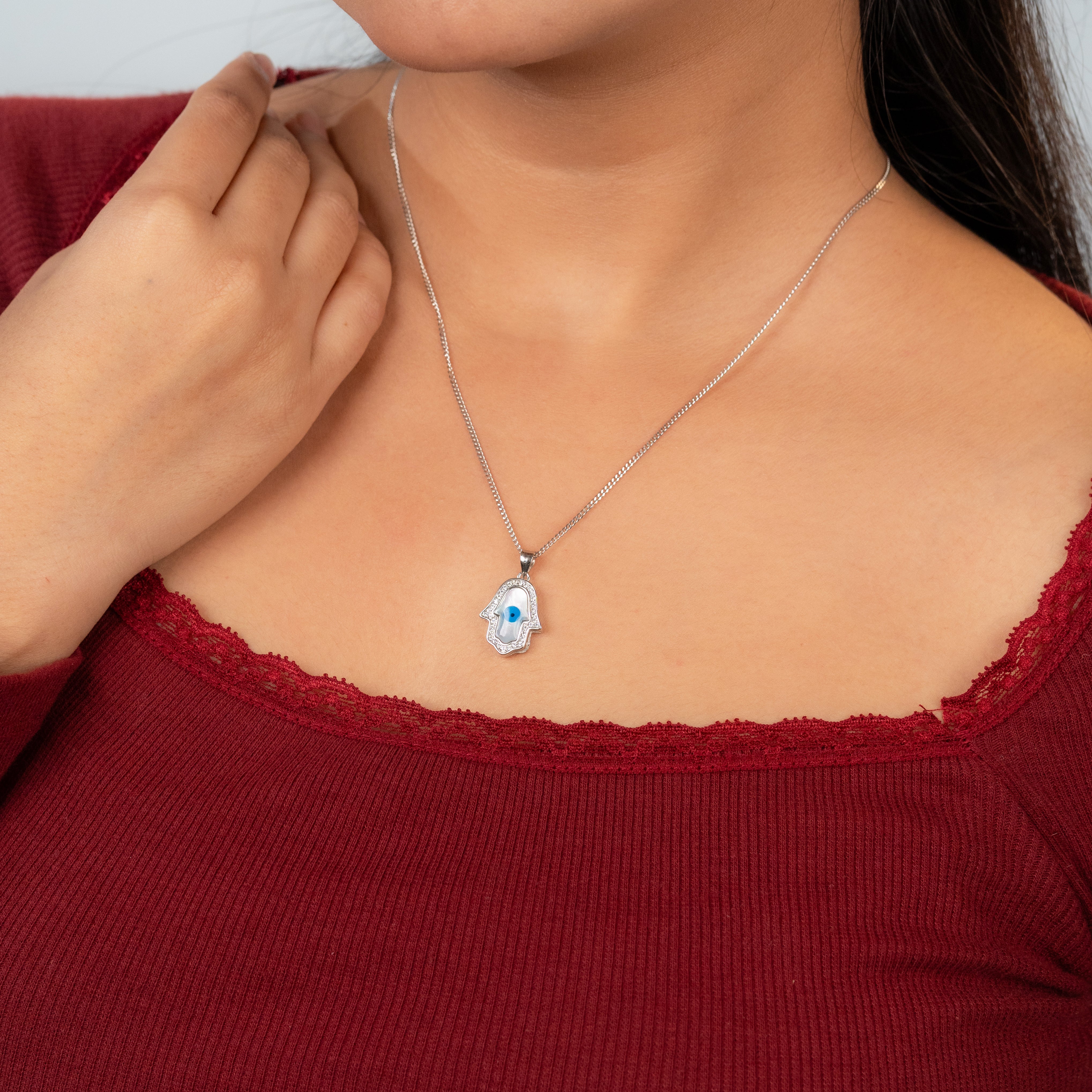 Blessed Palm Silver Pendant