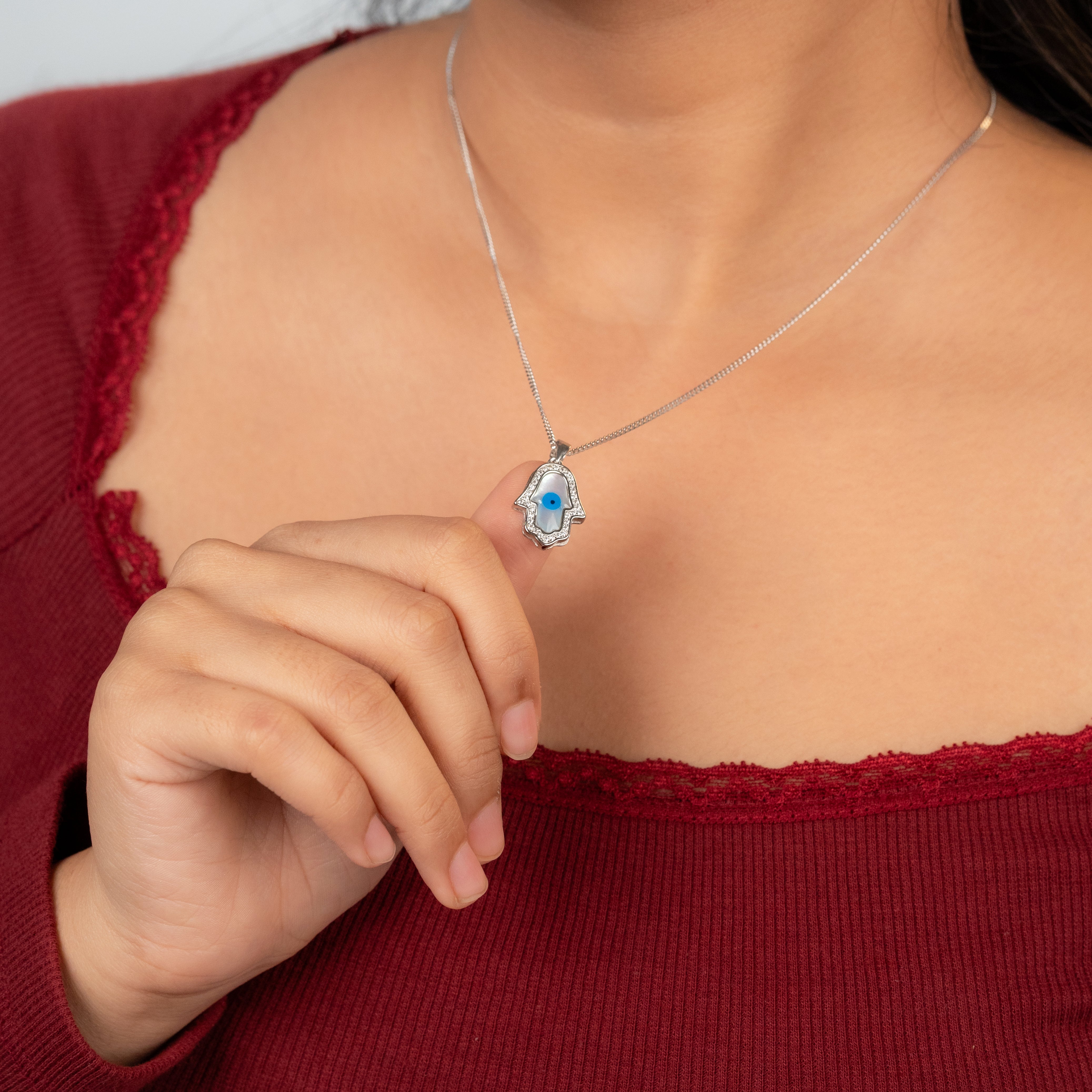 Blessed Palm Silver Pendant