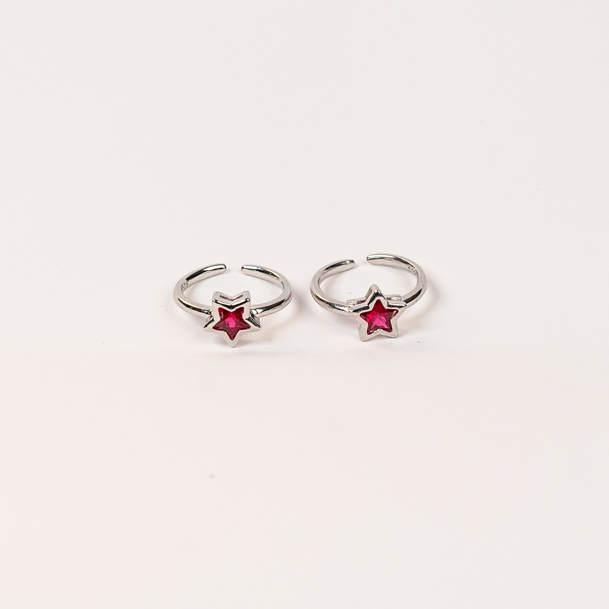 Celestial Star Silver Toe Rings