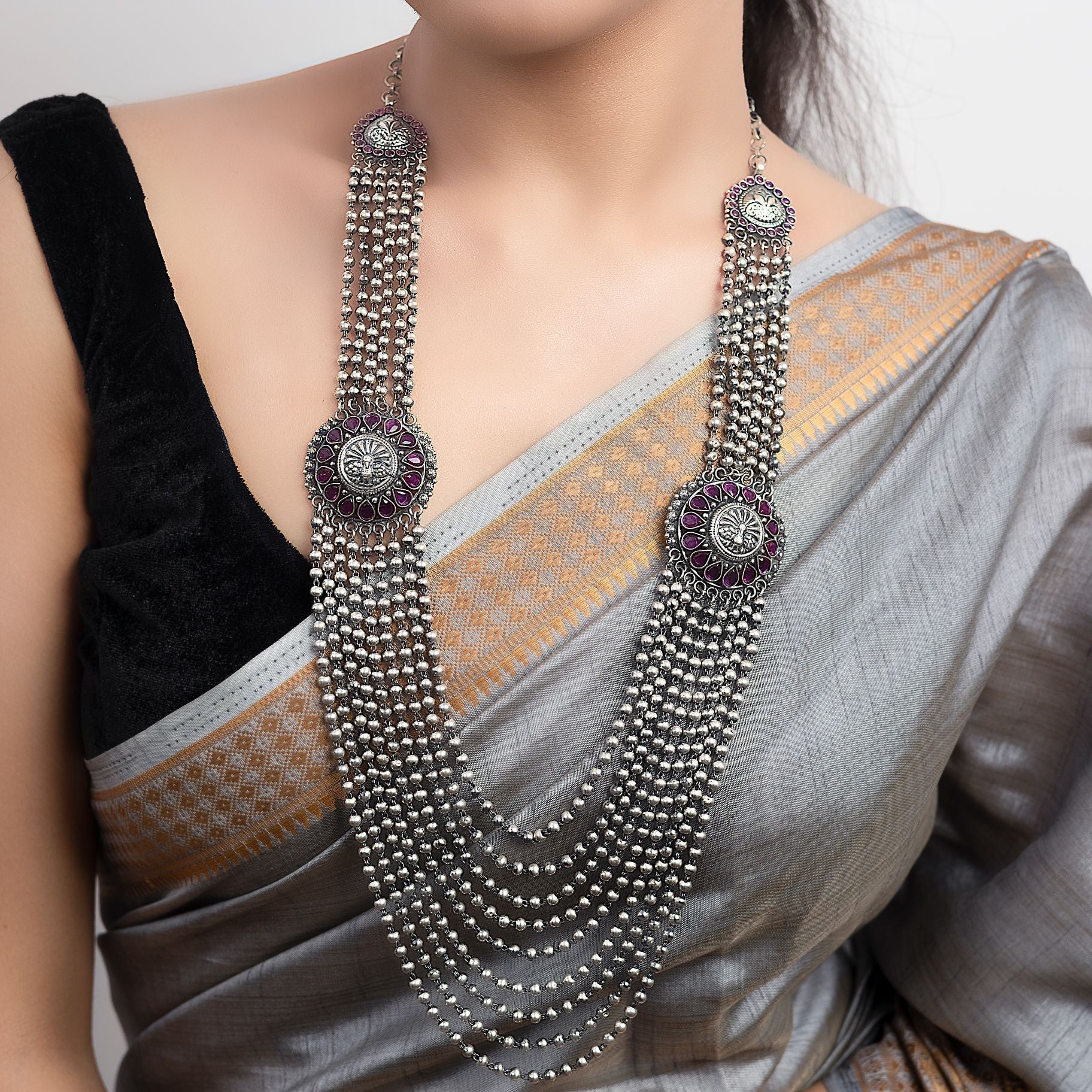 Multi-Color Natural Cut Rainbow Beads Necklace – Mangatrai Gems & Jewels  Pvt Ltd