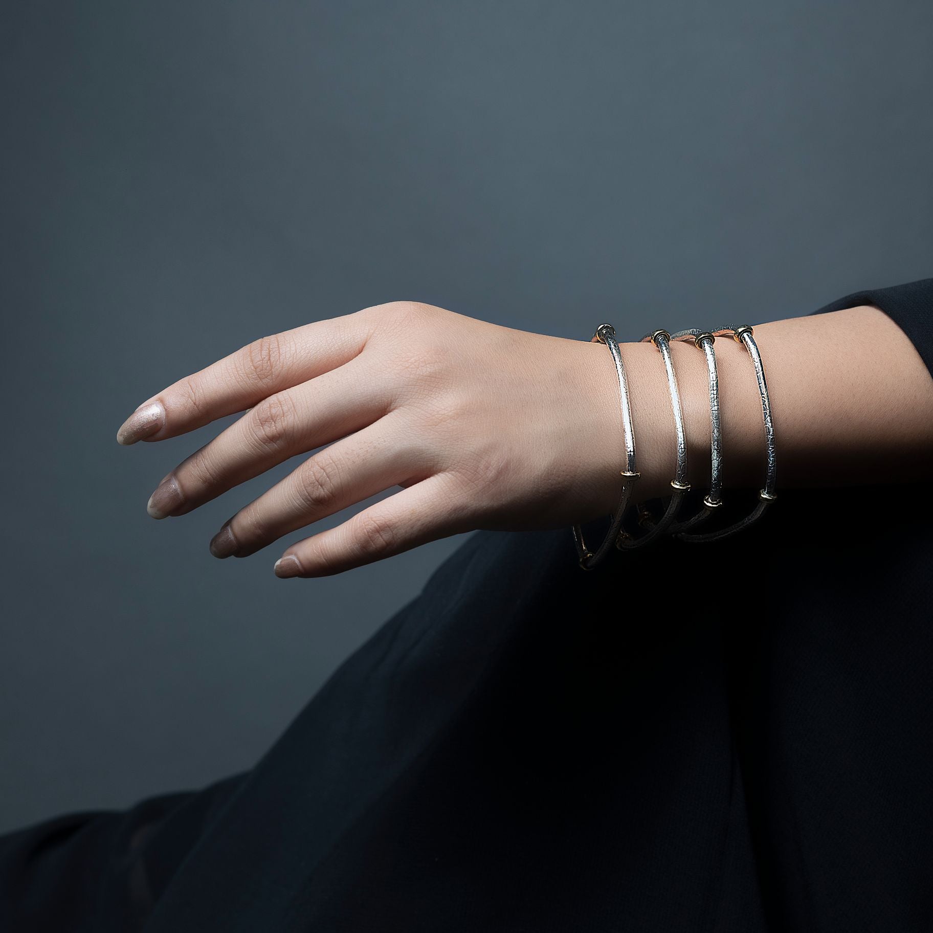 Radiant Square Bangle Set silverhousebyrj