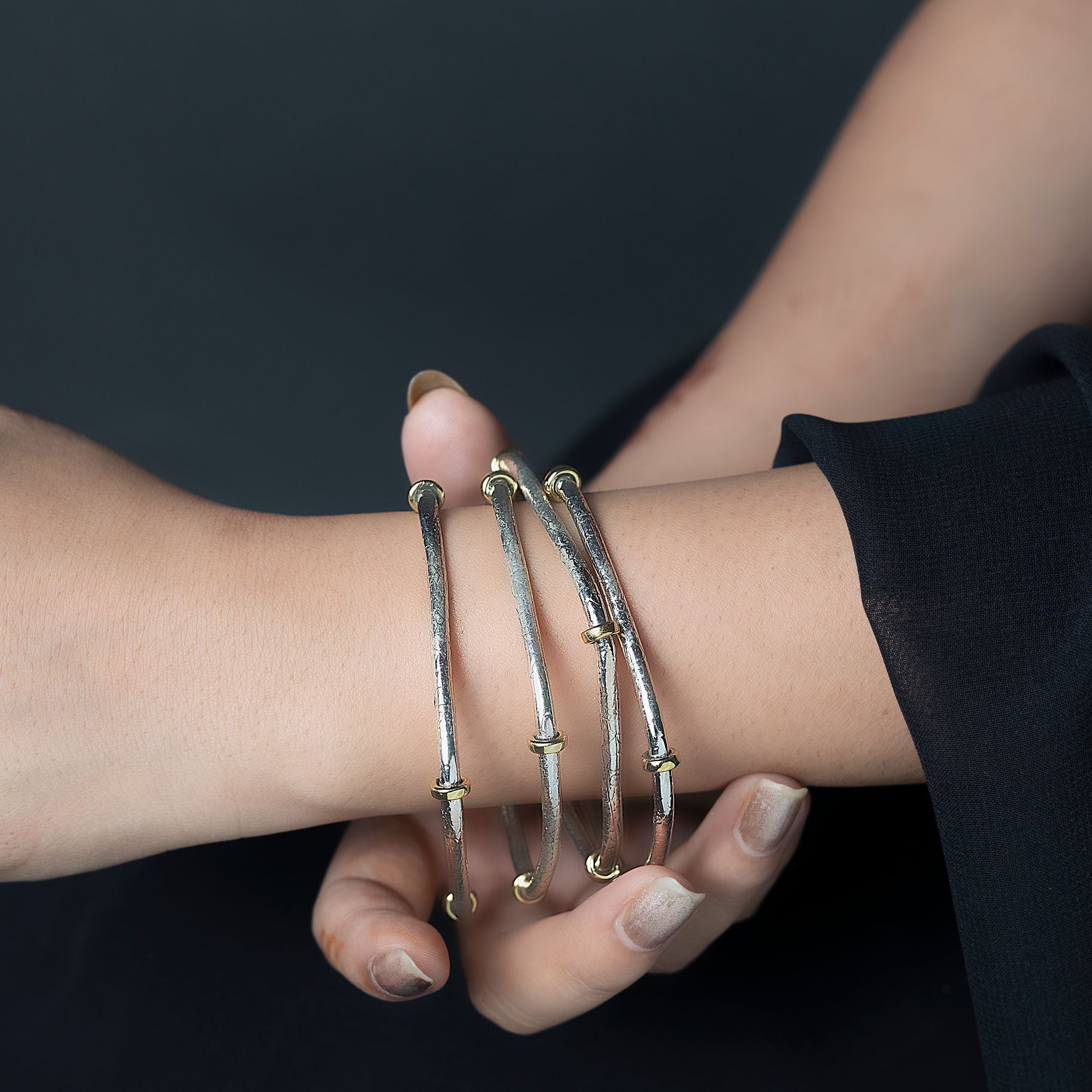 Radiant Square Bangle Set silverhousebyrj