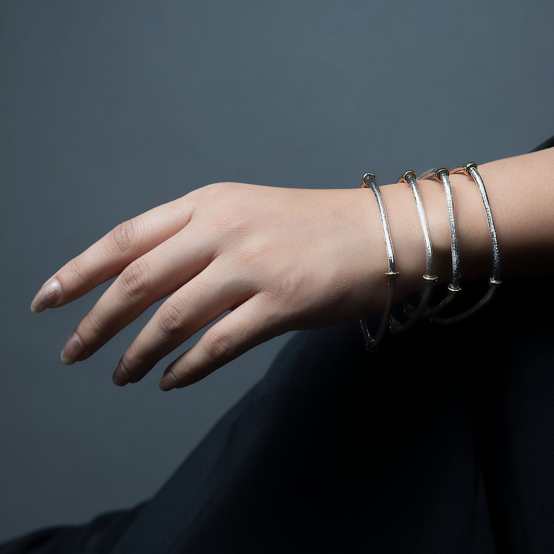 Radiant Square Bangle Set silverhousebyrj