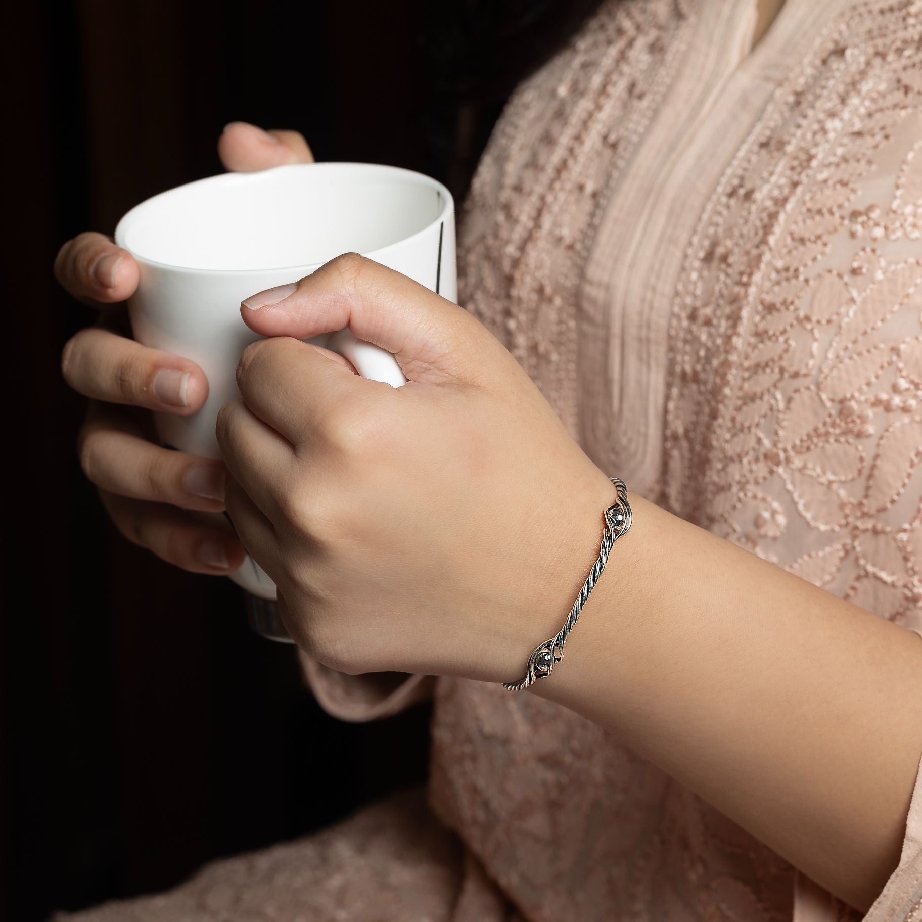 Rope Styled Designer Bangle silverhousebyrj