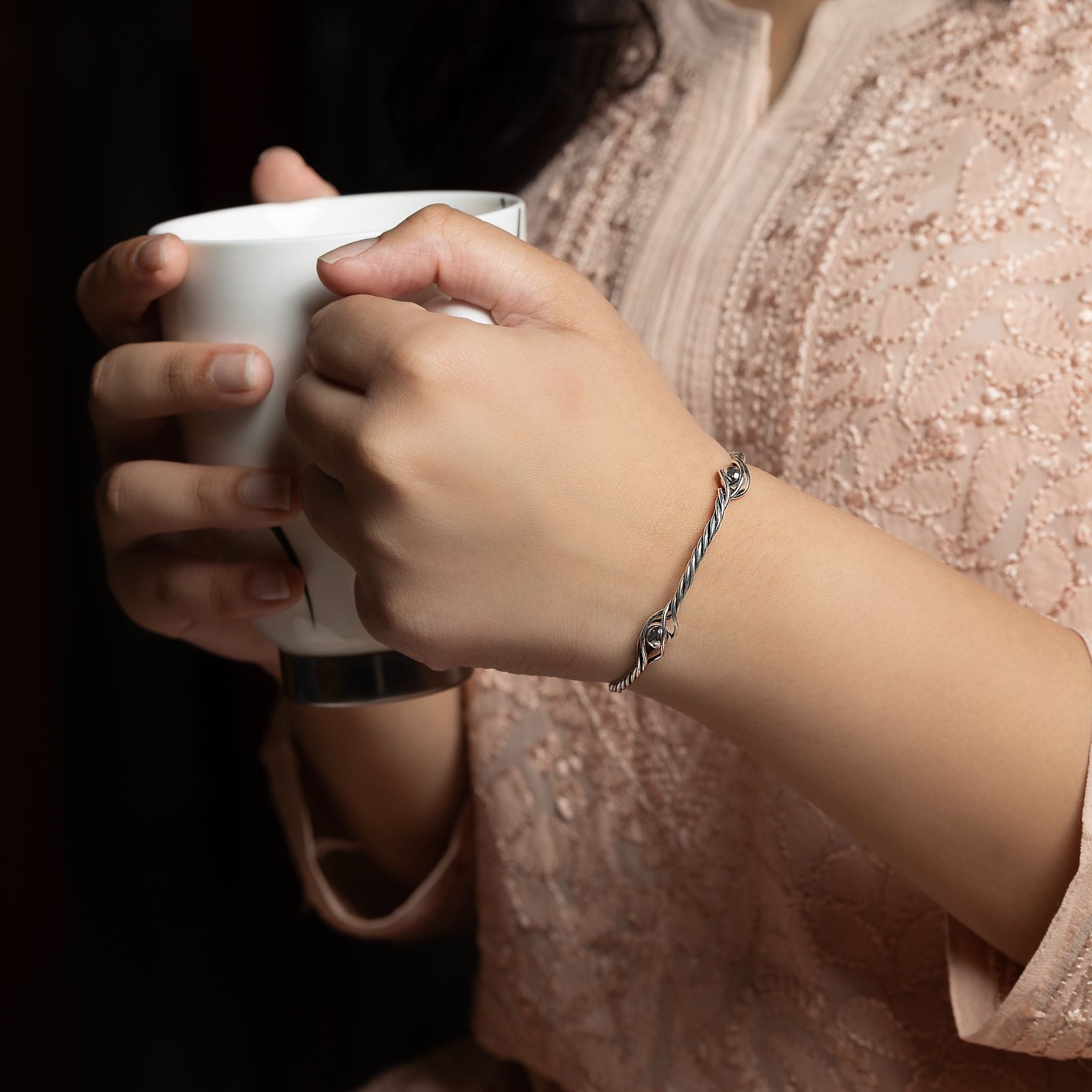 Rope Styled Designer Bangle silverhousebyrj