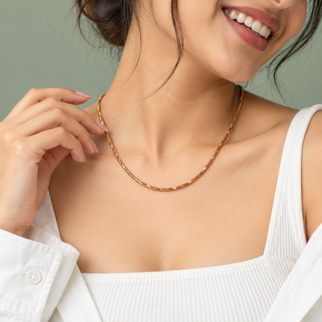 Rose Gold Snake Chain