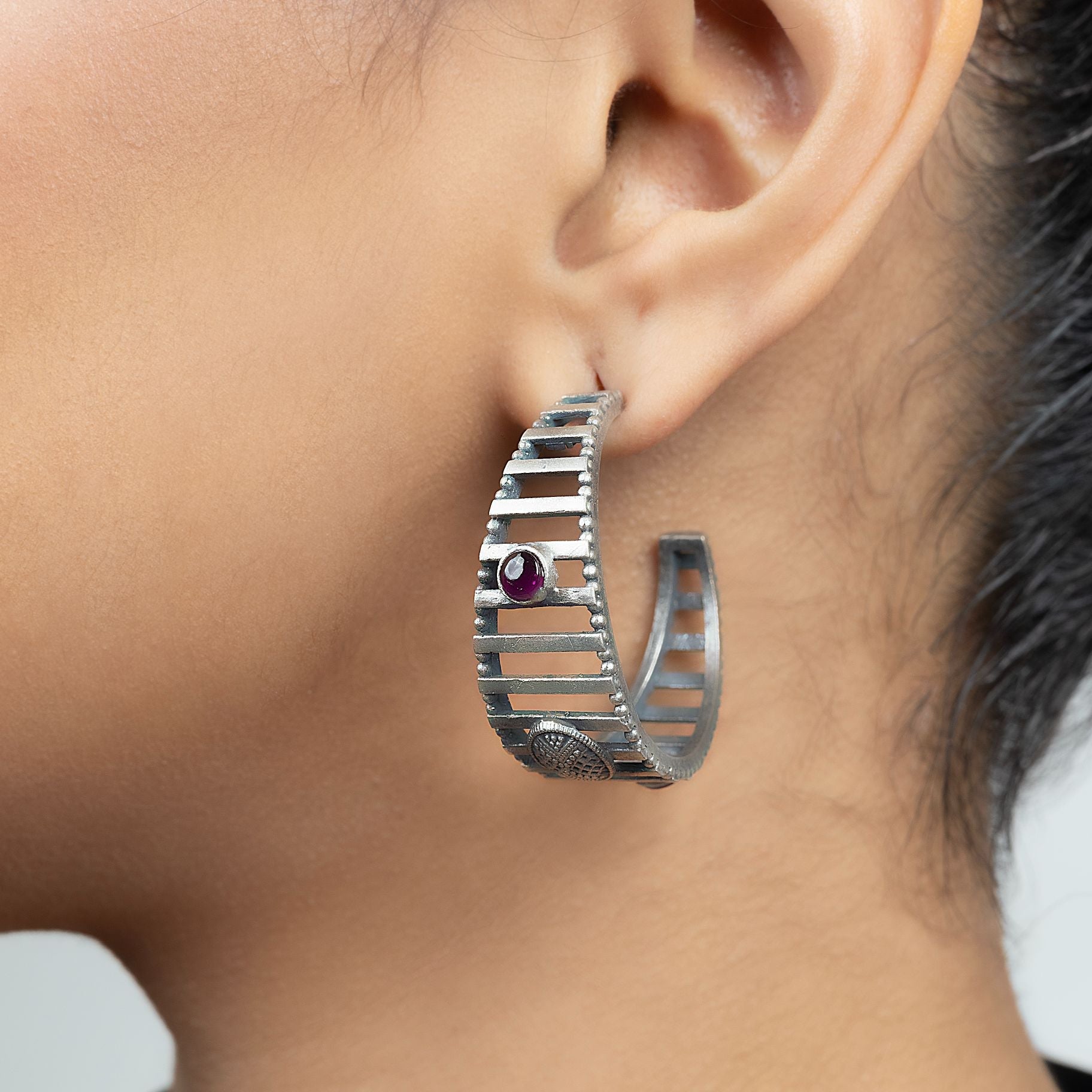 Stylish Half Ring Jali Earring silverhousebyrj